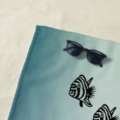 Seepferd ins Grüne Strandtuch (Beispiel)