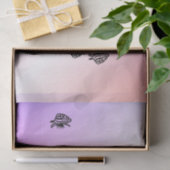 Seepferd ins Lila Seidenpapier (Geschenk)