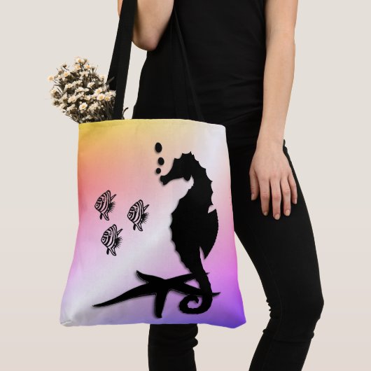 Seepferd ins Lila Tasche (Von Nahem)