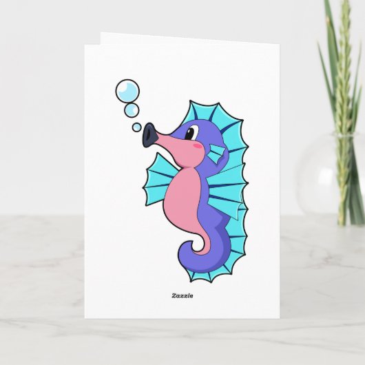 Seepferd Karte (Rückseite)