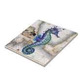 Seepferd-Karte II Fliese (Seite)