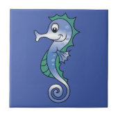 Seepferd-Keramik Fliese (Vorderseite)