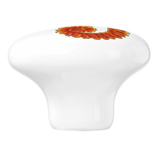 Seepferd Keramikknauf (Seitenansicht)