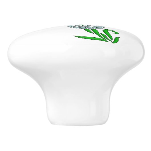 Seepferd Keramikknauf (Seitenansicht)