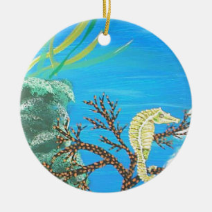 Seepferd Keramikornament