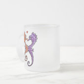 Seepferd Kiss Off Leash Art™ Mattglastasse (Vorderseite Links)