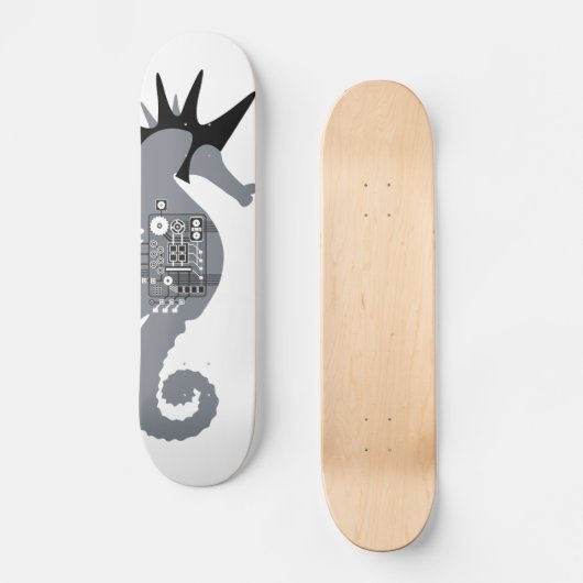 Seepferd Knight Skateboard Deck (Vorderseite)