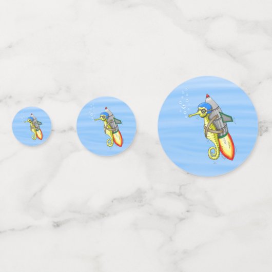 Seepferd Konfetti (Vorderseiten)