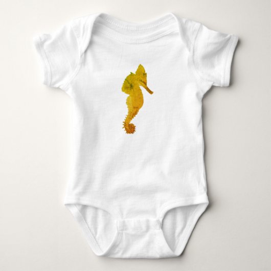 Seepferd Kunst Baby Bodysuit Strampler (Vorderseite)