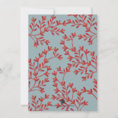 Seepferd Küste Weihnachten Party Einladung (Rückseite)