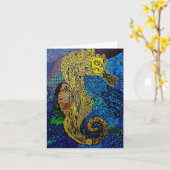 Seepferd leere notecards fertigen es besonders an karte (Gelbe Blume)