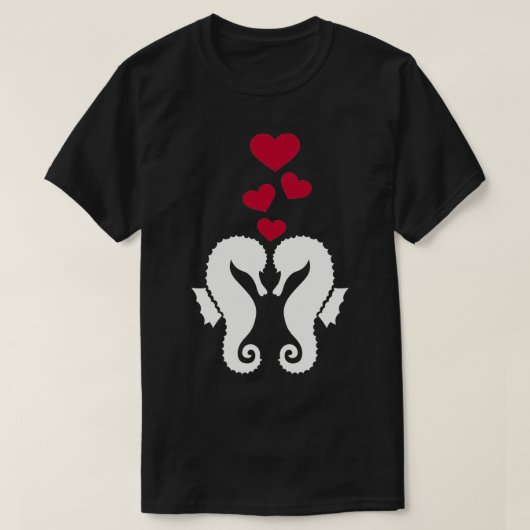 Seepferd Liebe T-Shirt (Design vorne)