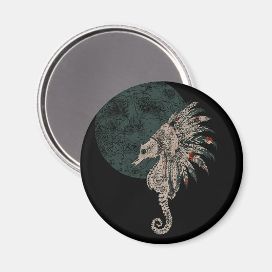 Seepferd Magnet (Vorderseite/Rückseite)