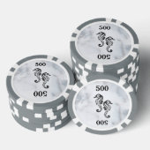Seepferd Marble Pokerchips (Stapel)