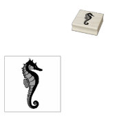 Seepferd, Meer, Pferd, Ozean, Form Gummistempel (Stempel)
