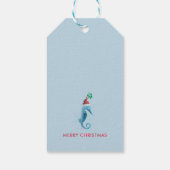 Seepferd Mistletoe Nautical Geschenkanhänger (Rückseite)