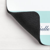 Seepferd mit blauen Streifen Mousepad (Ecke)