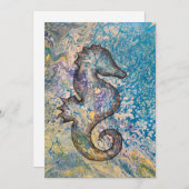 Seepferd-Mitteilungskarten Dankeskarte (Vorne/Hinten)