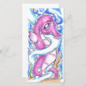 Seepferd Money Holding Card Feiertagskarte (Vorne/Hinten)