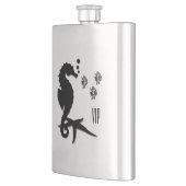 Seepferd Monogramm Flachmann (Links)