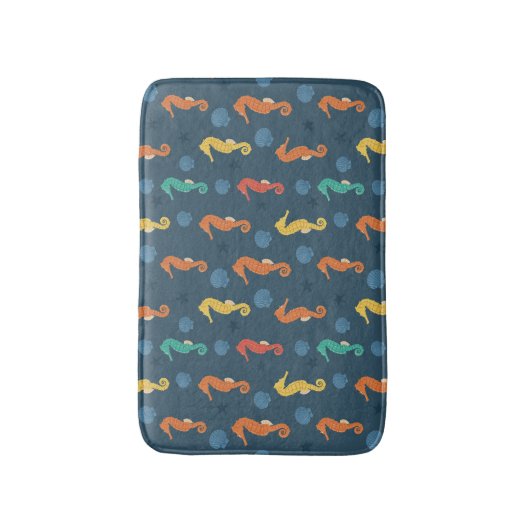 Seepferd Muster Badematte (Vorderseite Vertikal)