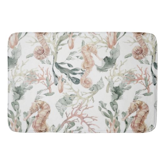 Seepferd Muster Badematte (Vorderseite)