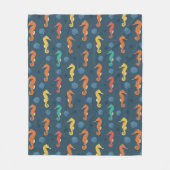 Seepferd Muster Fleecedecke (Vorderseite)