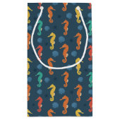 Seepferd Muster Kleine Geschenktüte (Rückseite)