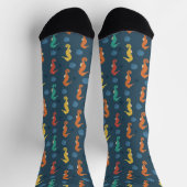 Seepferd Muster Socken (Oben)