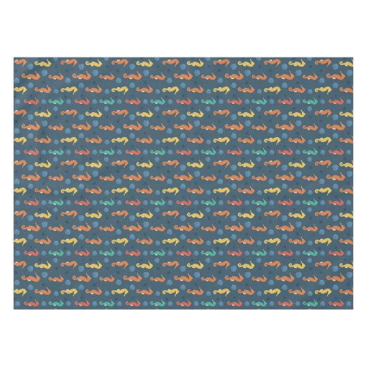 Seepferd Muster Tischdecke (Vorderseite (Horizontal))