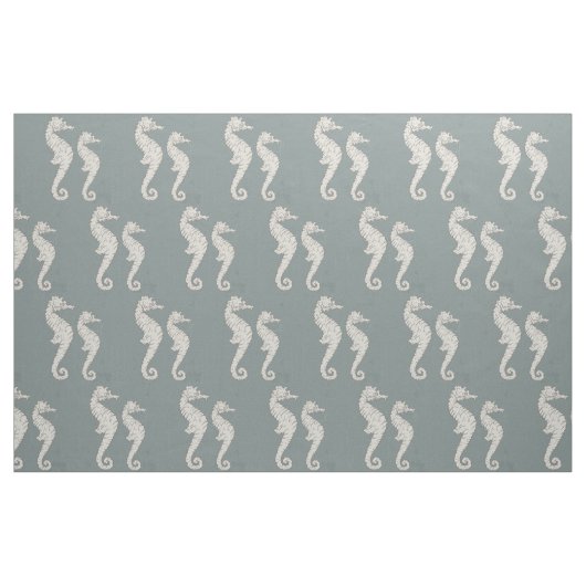 Seepferd Nautic Pattern Stoff (Yard (91,4 cm))