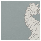 Seepferd Nautic Pattern Stoff (Nahaufnahme)