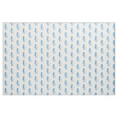 Seepferd nautische Küste Meer blau Stoff (Yard (91,4 cm))