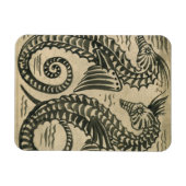 Seepferd (ohne Gefrierfisch auf Papier) Magnet (Horizontal)