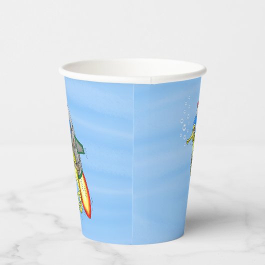 Seepferd Pappbecher (Rechts)