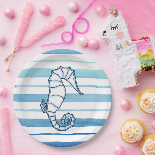 Seepferd Pappteller (Party)