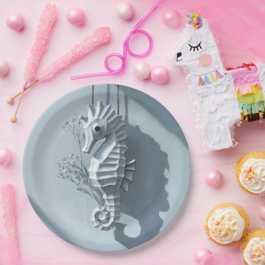 Seepferd Pappteller (Party)