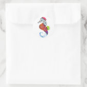 Seepferd Patchwork Sticker (Tasche)
