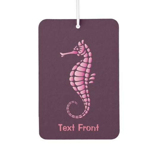 Seepferd Pink Autolufterfrischer (Vorderseite)