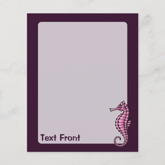 Seepferd Pink Flyer (Vorne)