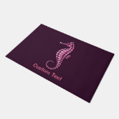 Seepferd Pink Fußmatte (Schrägansicht)