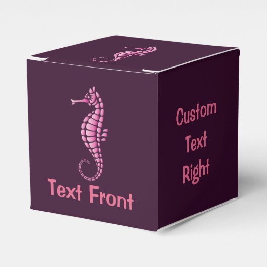 Seepferd Pink Geschenkschachtel (Vorderseite)