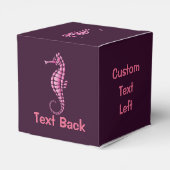 Seepferd Pink Geschenkschachtel (Rückseite)