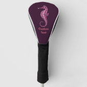 Seepferd Pink Golf Headcover (Vorderseite)
