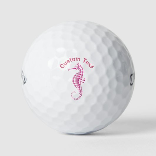 Seepferd Pink Golfball (Vorderseite)