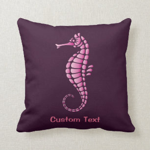 Seepferd Pink Kissen