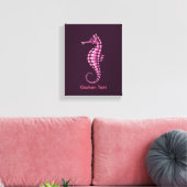 Seepferd Pink Leinwanddruck (Insitu (Wohnzimmer))