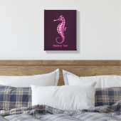 Seepferd Pink Leinwanddruck (Insitu (Schlafzimmer))