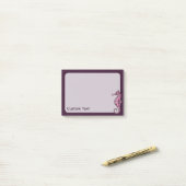 Seepferd Pink Post-it Klebezettel (Auf Schreibtisch)