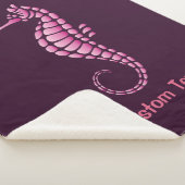 Seepferd Pink Sherpadecke (3/4)